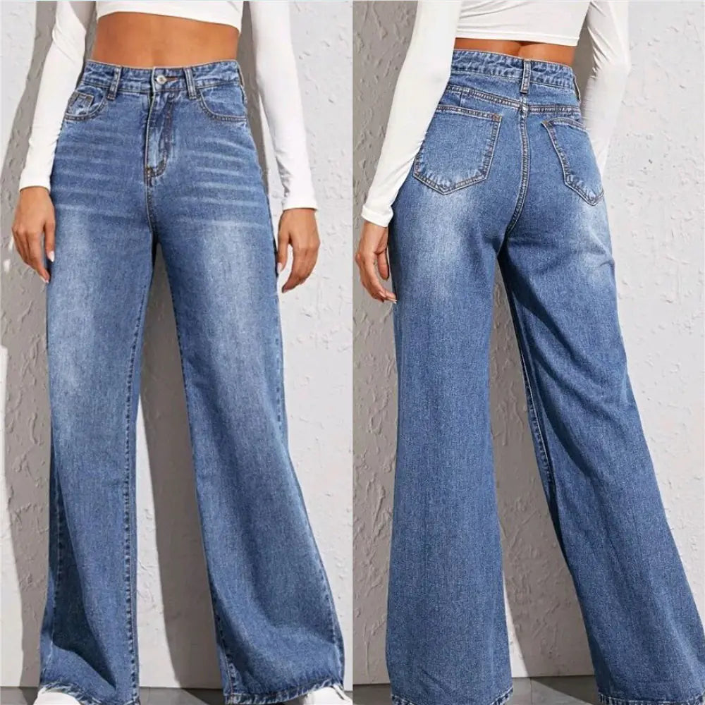 High Waist Wide Leg Jeans for Women