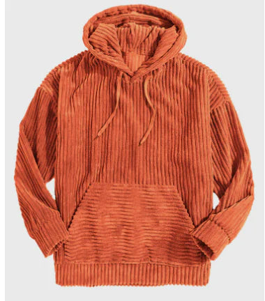Essentials Hooded Corduroy Pullover for Men (One Piece)
