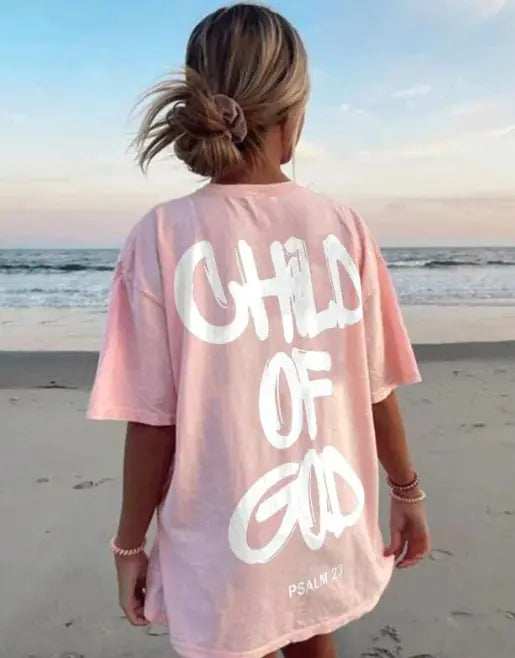 Child Of God Print T-shirt For Men and Women