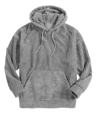 Essentials Hooded Corduroy Pullover for Men (One Piece)