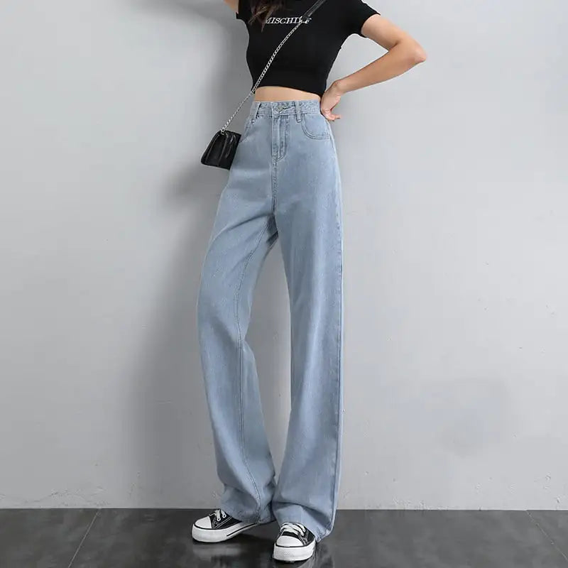 Women's Summer Thin Wide Leg Jeans