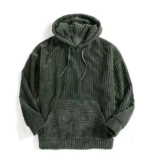 Essentials Hooded Corduroy Pullover for Men (One Piece)