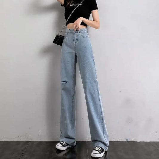 Women's Summer Thin Wide Leg Jeans
