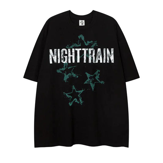 Vintage Oversized Hip-Hop T-Shirt for Men