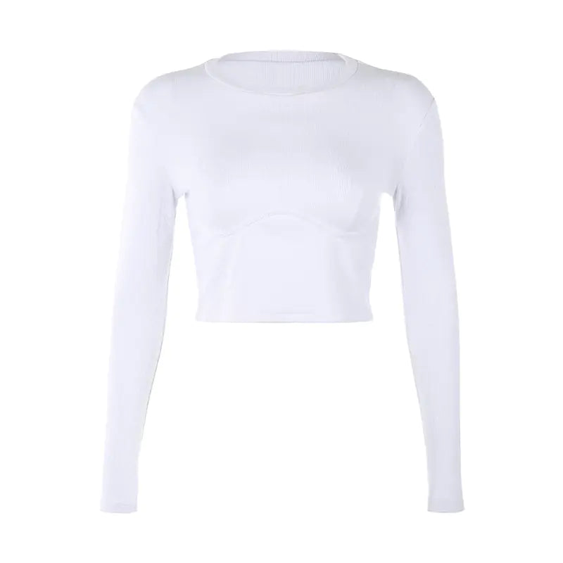 Spring and Summer Casual Ribbed Top for Women
