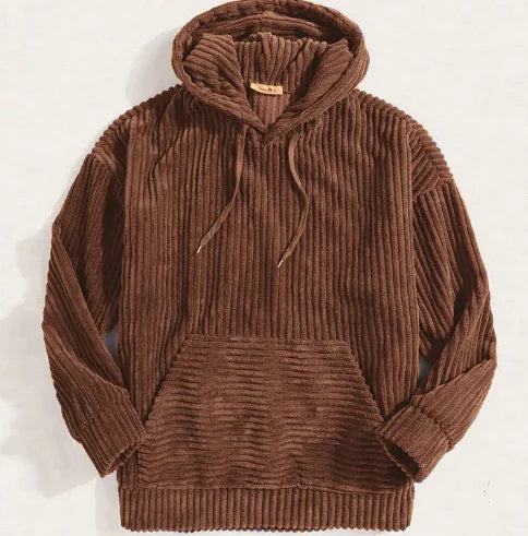 Essentials Hooded Corduroy Pullover for Men (One Piece)